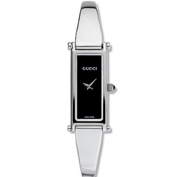 Gucci Accessories - Gucci 1500L Horsebit Quartz Watch stainless steel with black face dial